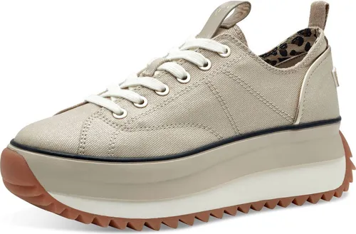 Tamaris M2373141 Sneaker in Light Gold - Sneaker für Damen, Größe 42 EU, mit stylisher Schnürung und bequemem Textil-Innenmaterial – perfekt für einen lässigen Look im Alltag.