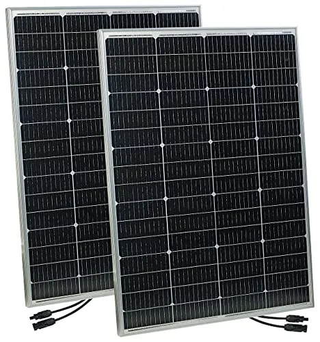 revolt 2er-Set mobile monokristalline Solarmodule 36 V 150 W - Generatoren, effiziente Solarpanels für Zuhause, ideal für umweltfreundliche Energieversorgung unterwegs.