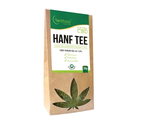 Redfood CBD Hanftee 4 % Pulver, 1 er 1,00 St., 35 g