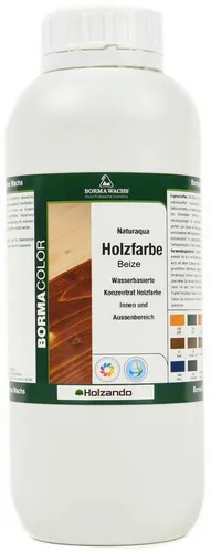 BORMA Holzbeize Konzentrat Beize auf Wasserbasis 250ml Mahagoni 62, Vielseitig einsetzbar und mischbar für individuelle Farbtöne.