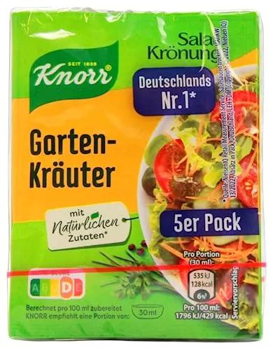 Knorr Salat Krönung Gartenkräuter Dressing, 15er Pack von Knorr