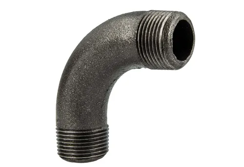 Gebo - Temperguss-gewindefitting Schwarz Langer Bogen 90°, Ag X Ag 1 Zoll, Typ 3, Dvgw