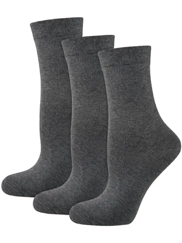 Produktbild Nur Die 3er Ohne Gummi Socken Unisex aus Baumwolle