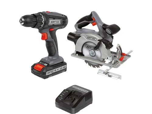 KRAFTIXX® Akku-Schraubendreher KX-AS 18 Li Kit mit 2,0Ah Akku