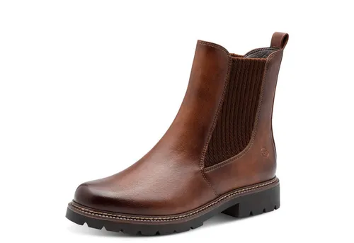 Tamaris Schnürstiefel - Komfortable Wanderschuhe - Wanderschuhe in Größe 36 EU, braun mit 3 cm Absatzhöhe, ideal für lange Spaziergänge dank atmungsaktivem Textilinnenmaterial und rutschfester Gummisohle.