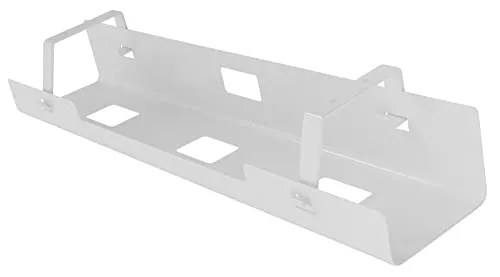 Imstande Kabelkanal für Schreibtisch Kabelmanagement - Kabelschläuche - Halte deinen Arbeitsplatz ordentlich mit diesem stabilen Kabelhalter aus Stahl, der auch schwere Steckdosen sicher verstaut.