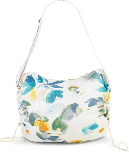 fabrizio® Strandtasche große Shoppertasche - Stylische Strandtasche aus robustem Polycanvas mit verstellbarem Kordelzug, 18 Liter Volumen für Einkäufe oder Ausflüge, ideal für modebewusste Nutzer.