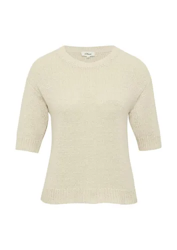 s.Oliver Kurzarm Pullover für Damen - Stylischer Kurzarm Pullover von s.Oliver, ideal für lässige Outfits. Aus hochwertiger Baumwolle für angenehmen Tragekomfort.