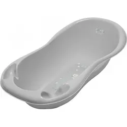 TEGA BABY® Baby Badewanne mit Thermometer – Eule Grau, 102cm für 0-24 Monate