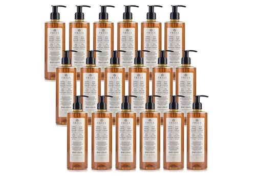 PRIJA Flüssigseife PRIJA Flüssigseife mit Ginseng-Extrakt, VEGAN, 380 ml, 18-tlg.