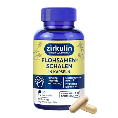 Zirkulin Flohsamenschalen 80 Kapseln