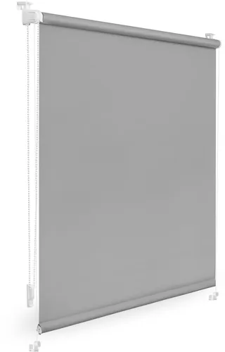 Lichtblick Rollo Klemmfix - Verdunkelung ohne Bohren (Grau, 120 x 150 cm) - Jalousien & Rollos: Praktisches Klemmfix Rollo für einfache Montage ohne Bohren, bietet optimale Verdunkelung und modernen Sichtschutz.