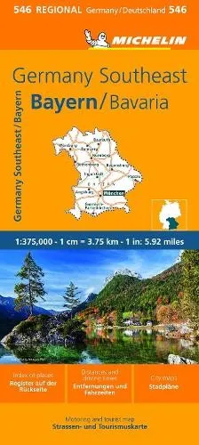 Michelin Germany Southeast, Bavaria - Michelin Regional Map 546 (Map)