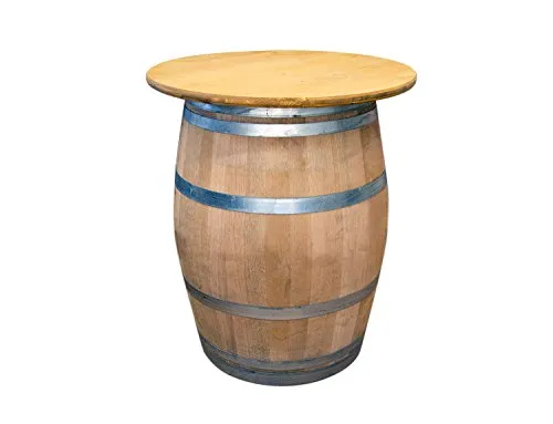 Temesso Weinfass Stehtisch D 80 cm in braun von Temesso