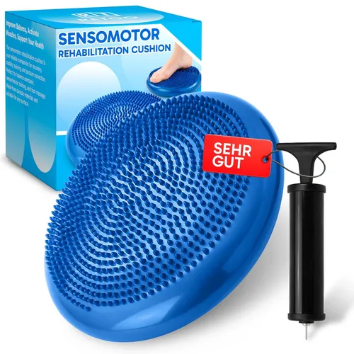 Orthopädisches Ballsitzkissen 34cm - Sensomotorisches Balancekissen von Retoo - Physiotherapie: Vielseitig einsetzbares Kissen zur Stärkung der Muskeln und Verbesserung des Gleichgewichts, ideal für Zuhause oder im Fitnessstudio.