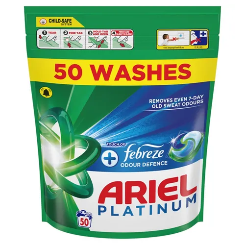 Ariel Platinum Pods Febreze Odour Defence 50 Washes von Ariel