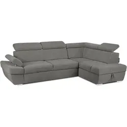 KONSIMO Ecksofa RATLO mit Bettfunktion und verstellbaren Armlehnen