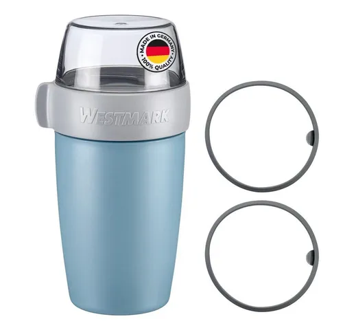 WESTMARK Lunchbox Müslibecher/Lunchpot, mit 2 auslaufsicheren Fächern: 200 ml + 500 ml