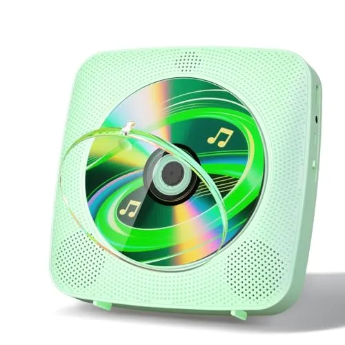 Gueray Tragbarer CD Player mit Bluetooth und FM-Radio