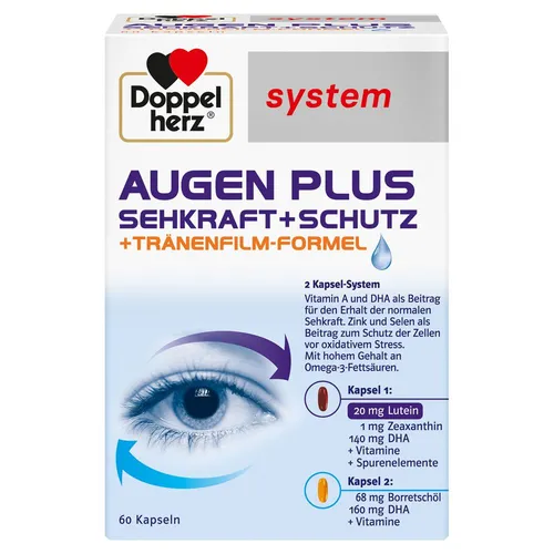 Doppelherz System Augen plus Sehkraft Kapseln 60 St