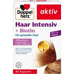 Doppelherz aktiv Haar Intensiv + Biotin Kapseln 80 St