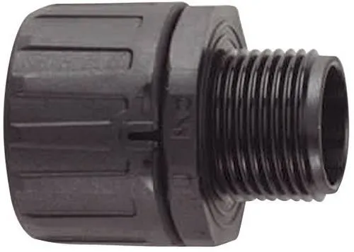 HellermannTyton 166-21011 HG13-S-PG9 Schlauchverschraubung Schwarz PG9 9.80mm Gerade 1St.