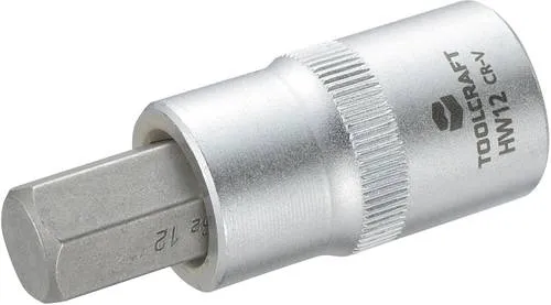 TOOLCRAFT 816160 Innen-Sechskant Steckschlüssel-Bit-Einsatz 12mm 1/2