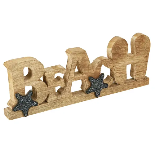 Aufsteller „Beach“ Holzdeko Strand maritim 35×12cm