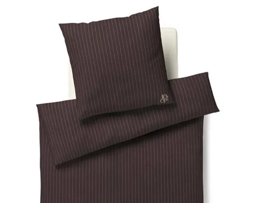 JOOP! Bettwäsche Soft Stripes – Flanell, 1-teilig in braun von JOOP!
