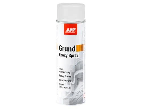 APP Epoxy Grund Spray | Epoxy Grundierung Spray | Rostschutzgrundierung - Schutz gegen Rost und Korrosion | Grundierung für Metall, Aluminium, Stahl | Hellgrau | 500 ml