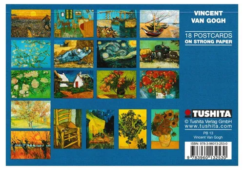 Postkarte Postkartenbuch Vincent van Gogh mit 18 hochwertigen Motiven