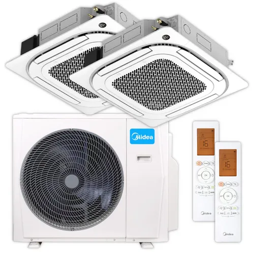 MIDEA Multisplit Klimaanlage Decken-Set | MCA4U | 3,5 kW + 3,5 kW