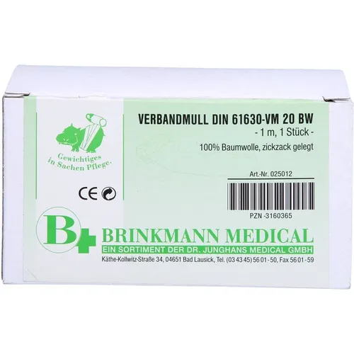 VERBANDMULL 10 cmx1 m zickzack 1 St.