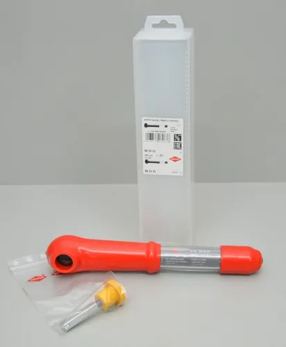Knipex Drehmomentschlüssel 290 mm - Umsteckbar mit Außenvierkant - Präziser Drehmomentschlüssel mit 3/8