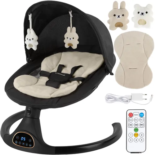 COIL Elektrische Babywippe mit Fernbedienung – Komfortable Schaukel für Ihr Baby
