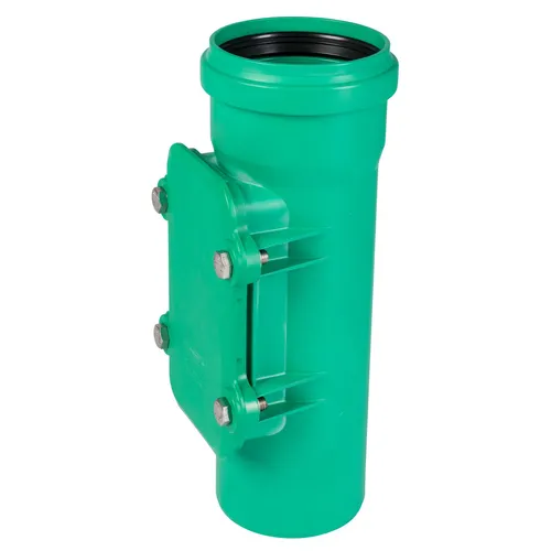 KG 2000 Reinigungsrohr, eckig (DN 110) - Sanitärinstallation, langlebiges eckiges Reinigungsrohr für effiziente Abflussreinigung und Wartung.