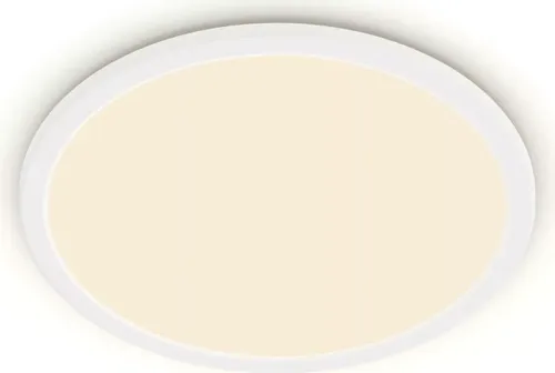 Philips LED Badezimmer Deckenleuchte Superslim, 15W - Lampen mit warmweißem Licht (2.700K) und 3 Helligkeitseinstellungen, dimmbar ohne Dimmer - ideal für angenehme Beleuchtung im Badezimmer.