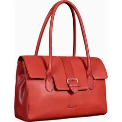 Benthill Damen Handtasche aus Echtleder - Vintage Henkeltasche in Rot - Elegante Damen-Handtasche aus hochwertigem Rindsleder mit viel Stauraum. Ideal für den Alltag und als Geschenk. Klassisches Design und robustes Material sorgen für Langlebigkeit und Stil.