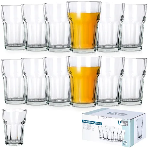 Gläser-Set Trinkgläser Wassergläser Saftgläser Teegläser 360 ml 12 Stk.