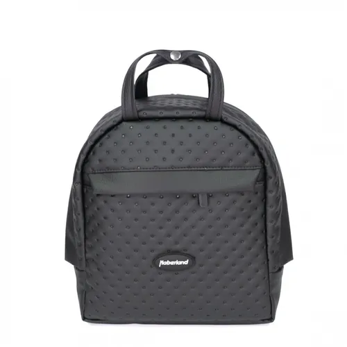 Haberland Rucksack-Lenkertasche Bella, Schwarz - Fahrradtasche mit 7 Litern Volumen, wasserabweisend und stylish. Ideal für Radtouren, einfach am Lenkeradapter zu befestigen und schnell als Rucksack tragbar.