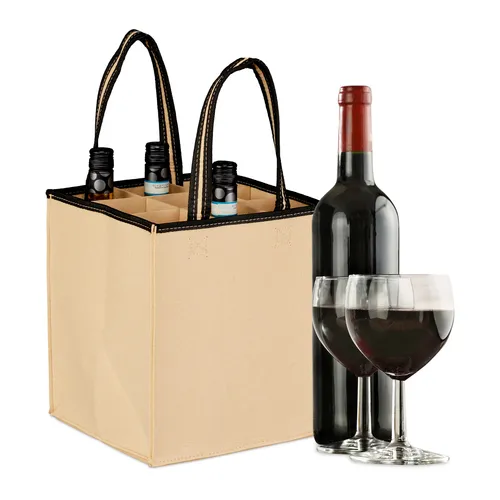 Flaschentasche Flaschenträger Getränketransporter Filzflaschentasche Weintasche