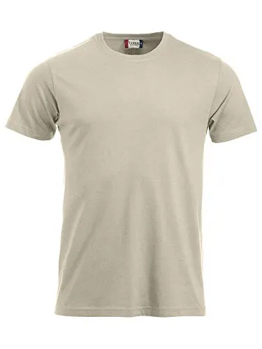 Clique Klassisches Herren-T-Shirt, Braun (Light Khaki), XXL