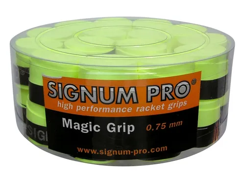 Signum Pro Magic Grip 30er Box - Gelb - Tennissaiten - Hochwertiges Übergriffband, extrem griffig und schweißabsorbierend für besten Halt und Komfort während des Spiels.