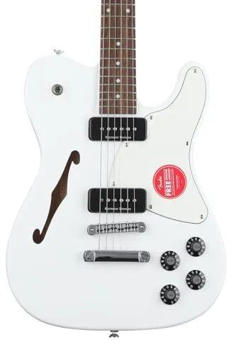Fender Jim Adkins JA-90 Telecaster Thinline Snow White - E-Gitarre
