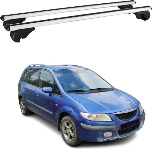 OMAC Dachträger für Mazda Premacy 1999-2001 - Dachgepäckträger aus hochwertigem, leichtem Aluminium mit aerodynamischem Design. Ideal für Fahrräder, Skis und Gepäck, wasserdicht und abnehmbar für maximale Flexibilität.