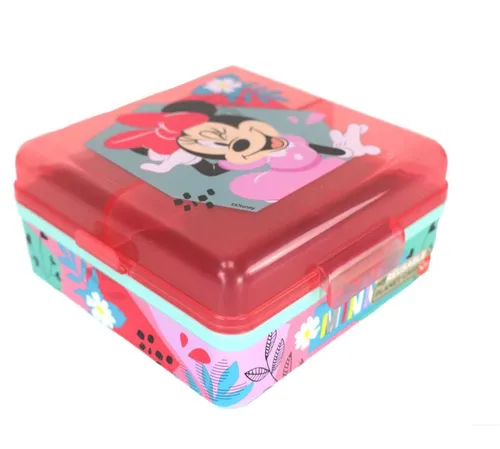 Stor Lunchbox Kinder Brotdose mit 2 klappbaren Fächern, Kunststoff, authentisches Design