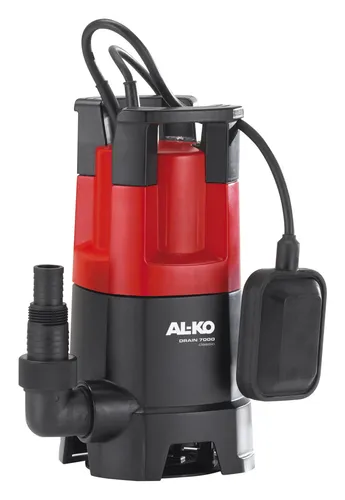 AL-KO Schmutzwassertauchpumpe Drain 7000 Classic - 350 W, 7.000 l/h Fördermenge, langlebig mit Edelstahlwelle und automatischem Abschalten