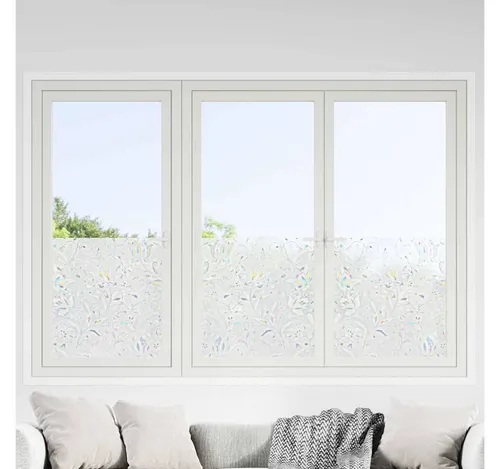vidaXL Fensterfolie, Fensterfolie Blumen-Muster 60 x 500 cm PVC