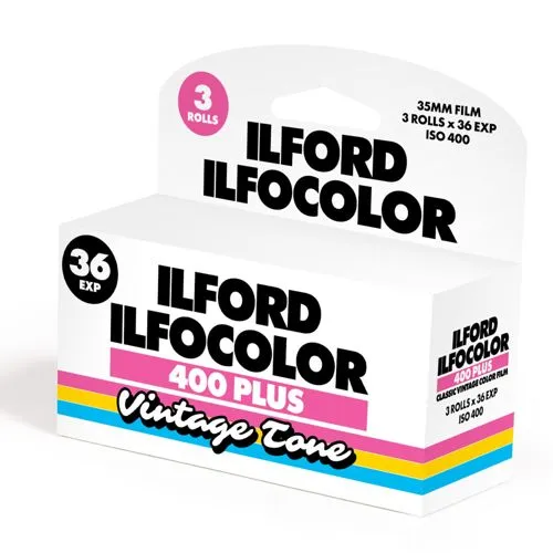 Ilford Ilfocolor 400+ 135/36 Vintage Film - Analogfilm für kreative Fotografen, bietet eine einzigartige Vintage-Tongebung für beeindruckende Bilder.