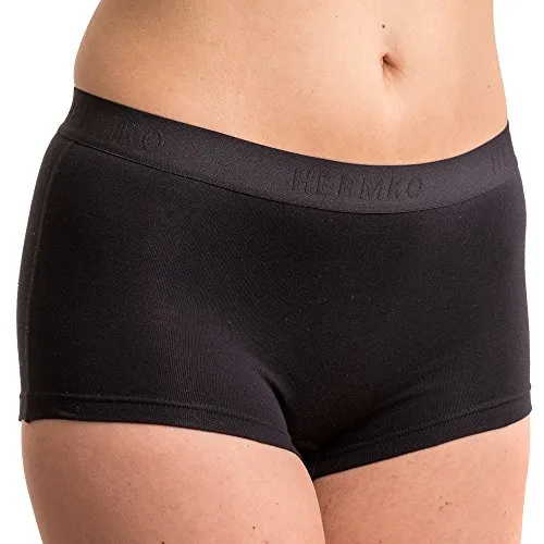 HERMKO 5700 Damen Panty aus anschmiegsamer Baumwolle/Elastan, Farbe:schwarz - Hermko, Größe:36/38 (S)
